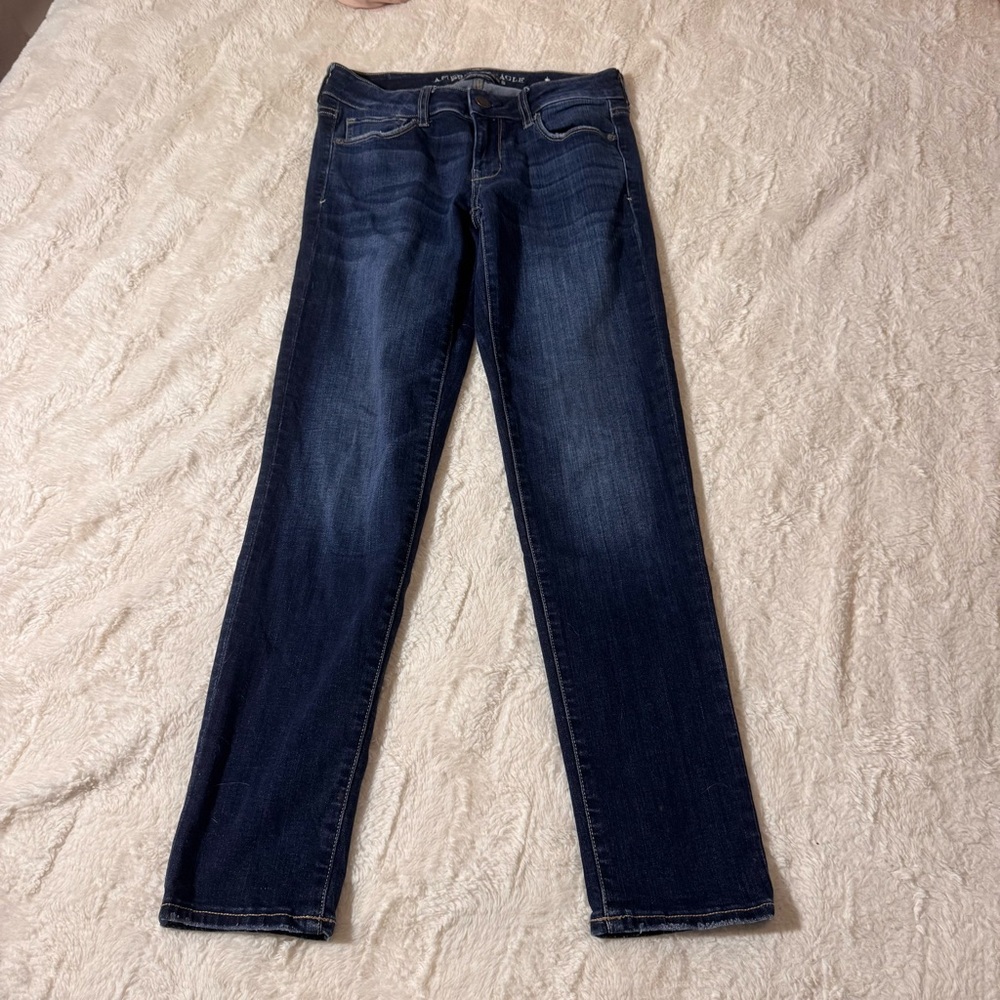 American Eagle Outfitters Dark Blue Super Stretch Jeans